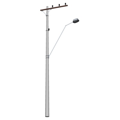 Modern metal street light free