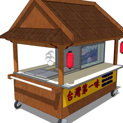 New Chinese solid wood car stall free