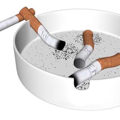 Modern ceramic ashtray free