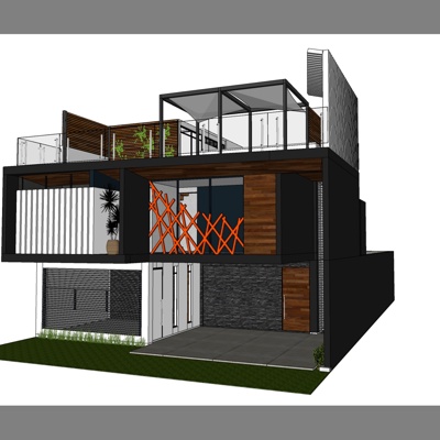 Modern detached villa appearance free