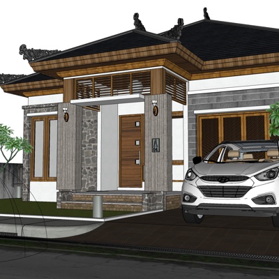 Chinese single-family villa for free