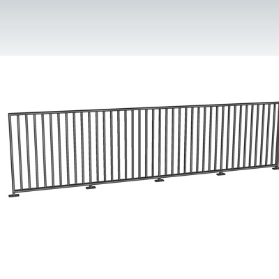 Modern metal guardrail free