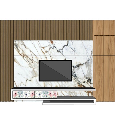 Modern Affordable Luxury Style TV Cabinet Free