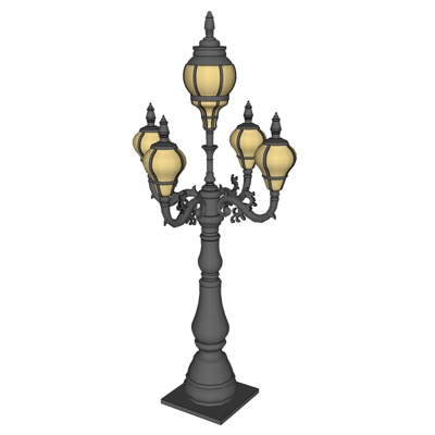 European-style metal street light for free