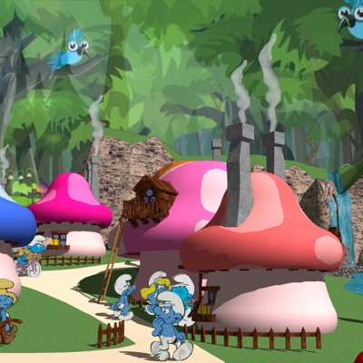 Modern Mushroom House Smurfs Free