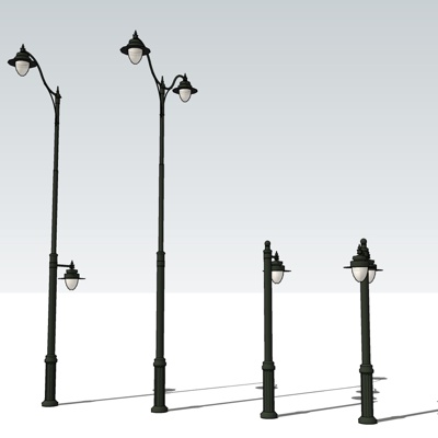 European-style metal street light for free