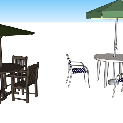 Modern outdoor leisure tables and chairs for free