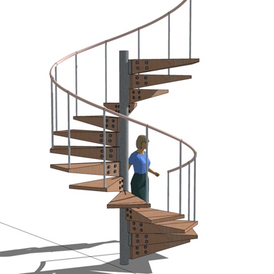 Modern spiral staircase free