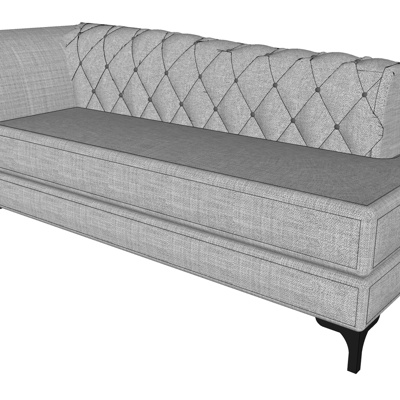 Modern fabric chaise longue free