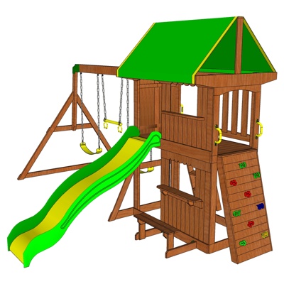 Modern children's play slide free