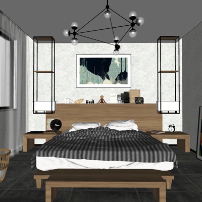 Modern Master Room Bedroom Free