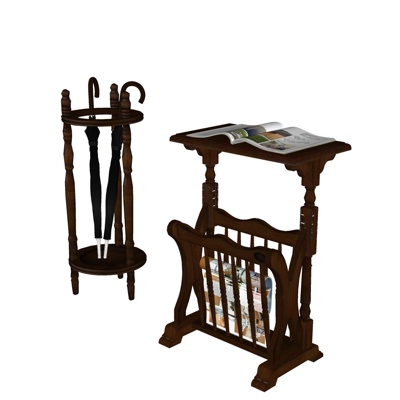 American newspaper stand solid wood umbrella stand