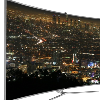 Modern curved LCD TV free
