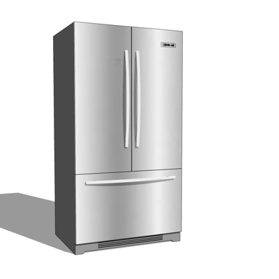 Modern double door refrigerator free