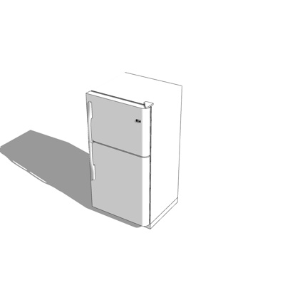 Modern single door refrigerator free