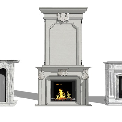 European fireplace combination free