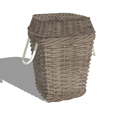 Modern Bamboo Dirty Clothes Basket Free