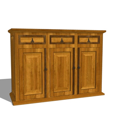 New Chinese solid wood side cabinet free