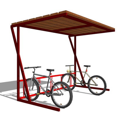 Modern Bicycle Parking Shed Free