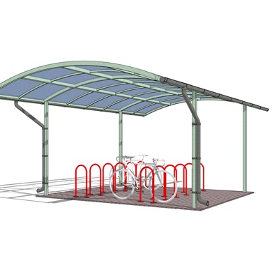 Modern Bicycle Parking Shed Free