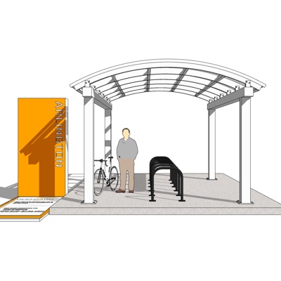 Modern Bicycle Parking Shed Free