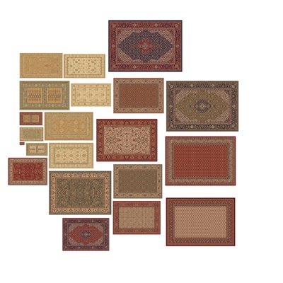 European fabric carpet combination free