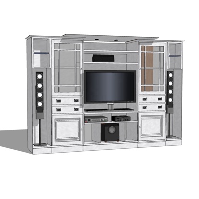 modern solid wood TV cabinet free