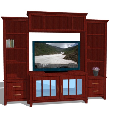 New Chinese Decorative TV Cabinet Free