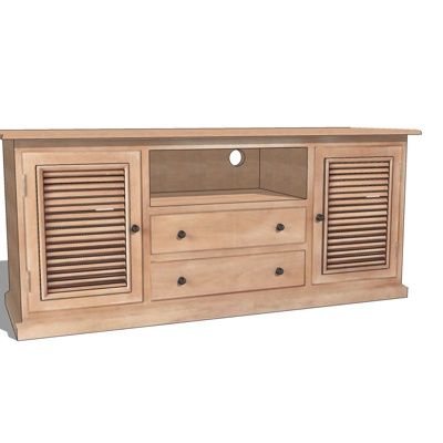 modern solid wood TV cabinet free