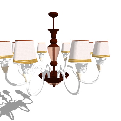 European-style multi-head chandelier free