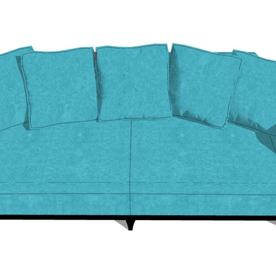 Modern fabric double sofa for free