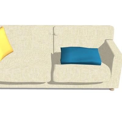 Modern fabric double sofa for free