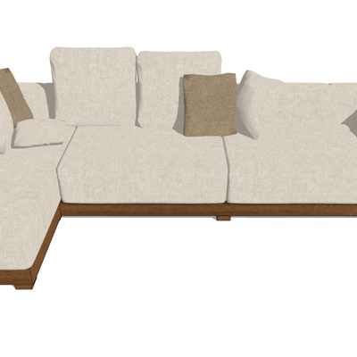 Modern fabric corner multiplayer sofa free