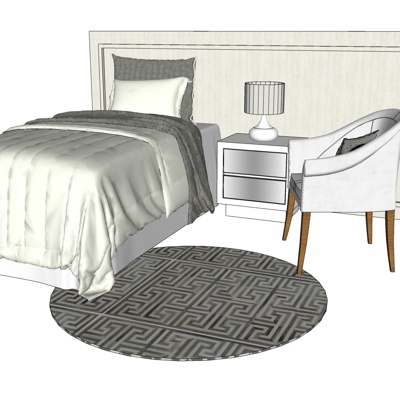 Modern fabric single bed free