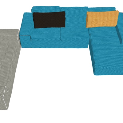 Modern fabric multiplayer sofa free