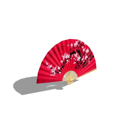 Japanese Peach Blossom Folding Fan Free