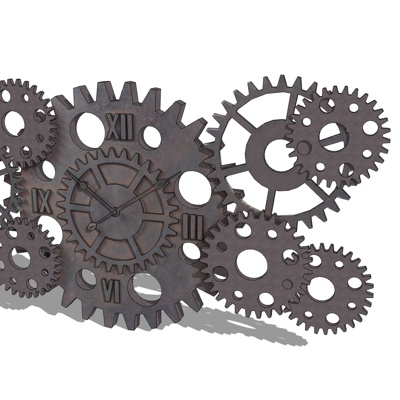 Industrial Wind Gear Clock Free