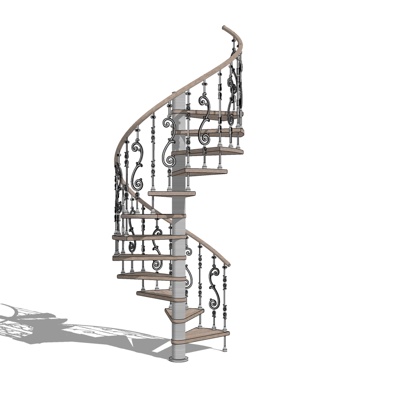 European-style spiral staircase for free