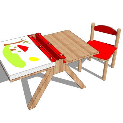 Modern children's table and chairs free