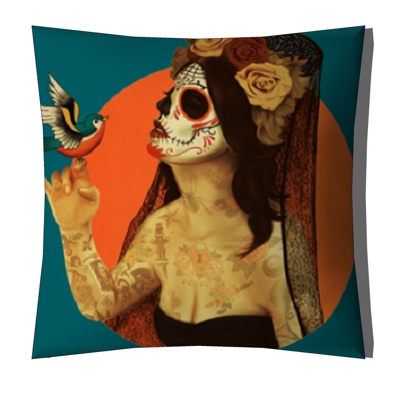 Modern Art Fabric Pillow Free