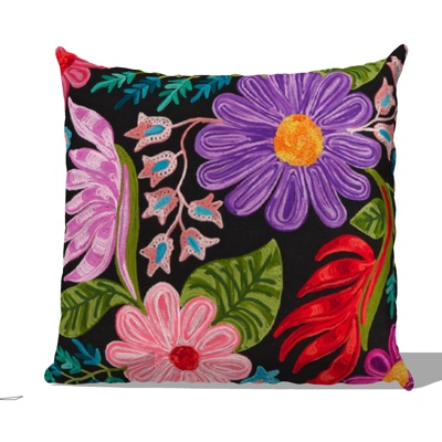 Modern Embroidered Pillow Free