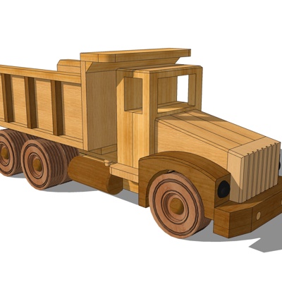 Modern Wooden Truck Toy Free