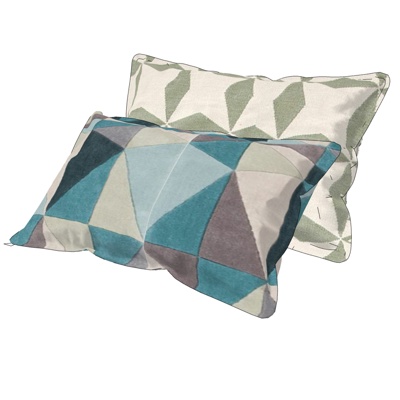 Free modern fabric pillow