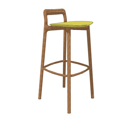 Nordic Log Bar Chair Free