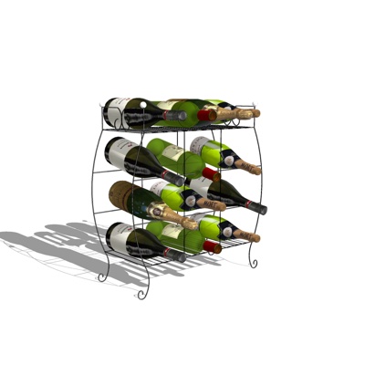 European-style iron wine rack for free