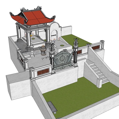 New Chinese Sacrifice Pavilion Free