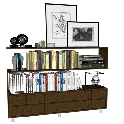 Modern Solid Wood Bookshelf Free