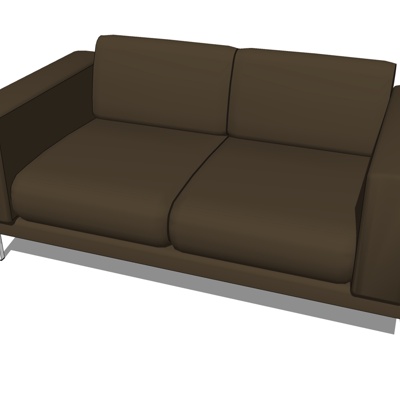 Modern fabric double sofa for free