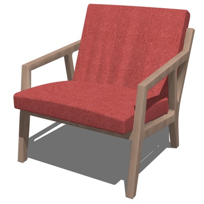 Nordic Fabric Lounge Chair Free