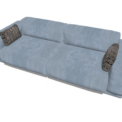 Modern fabric double sofa for free